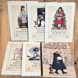 American Girl Samantha 8-Book Pleasant Company 1st Ed +Nellie Mystery WhiteCover